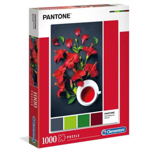 CLEMENTONI Puzzle játék 1000 darabos High Quality Collection Pantone Vörös hibiszkusz tea