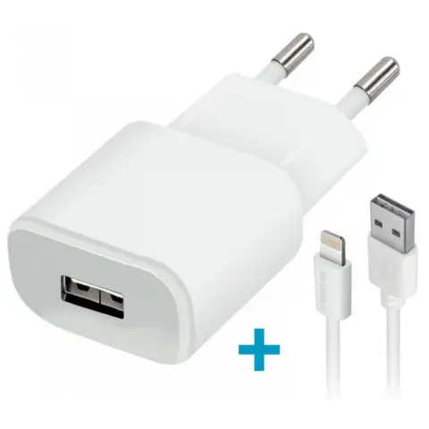 TC-01 USB aljzat Lightning kábellel fehér