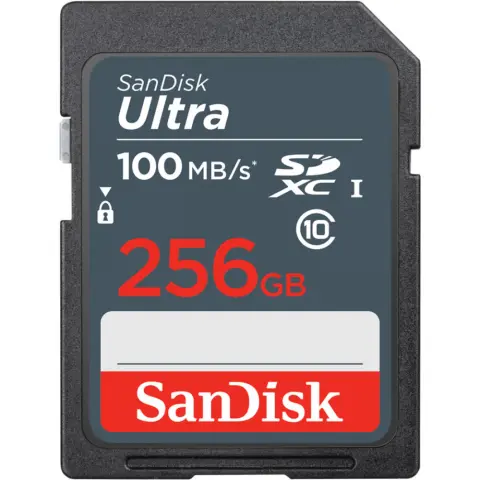SANDISK Ultra 256GB SDXC 10 MB/s SDSDUNR-256G-GN3IN