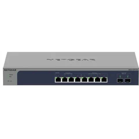 NETGEAR MS510TXM 8-Port Multi-Gigabit/10G Ethernet Smart Managed Pro Switch with 2 SFP+ Ports