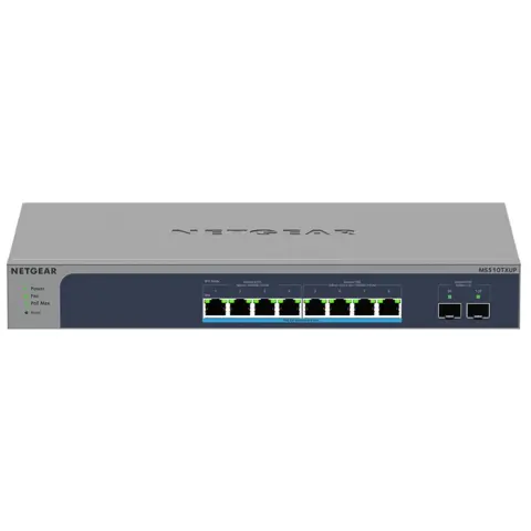 NETGEAR MS510TXUP 8-Port Multi-Gigabit/10G Ethernet Ultra60 PoE++ Smart Managed Pro Switch with 2 SFP+ Ports