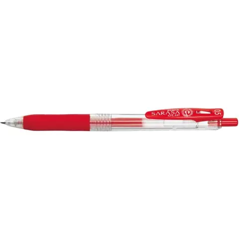 ZEBRA Sarasa Clip zseléstoll push-button red