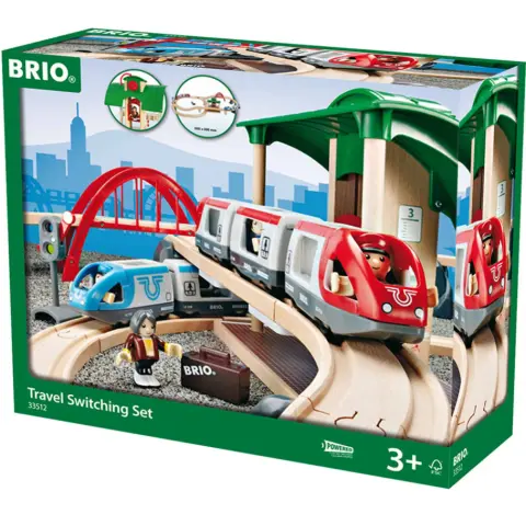 BRIO Óriás fa vasútpálya készlet 33512