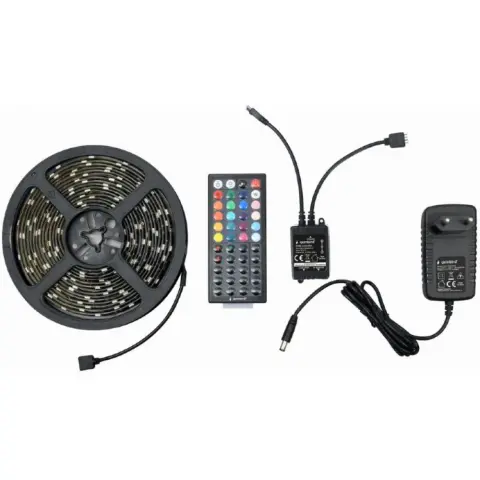 GEMBIRD LED-S-RGB500-01 RGB LED szalag távirányítóval