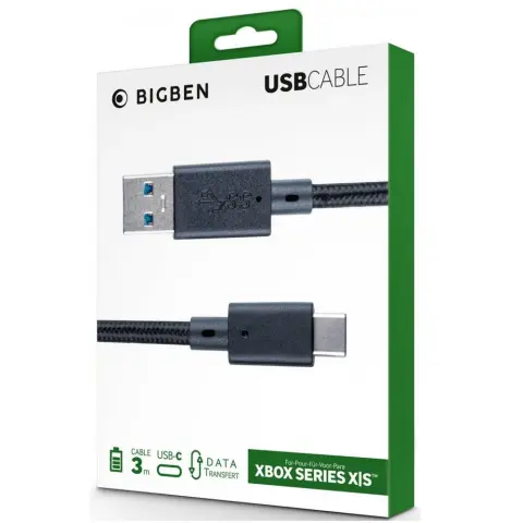 NACON 3-meter Xbox Series X USB cable black