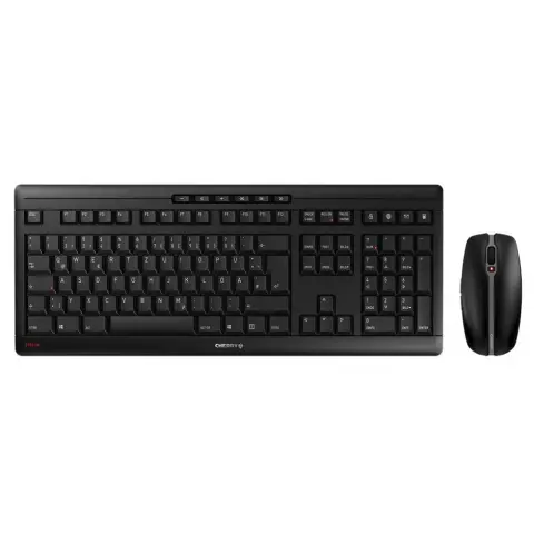 CHERRY Stream Desktop Wireless UK Angol fekete