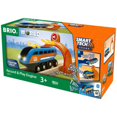 BRIO World Smart Tech Sound motorvonat kezdő szett