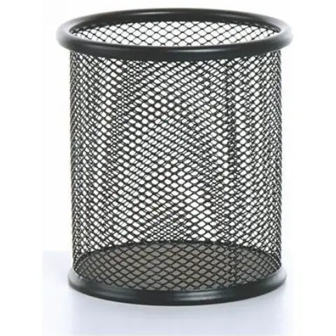 C11821 metal mesh pen holder black