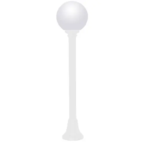 FUMAGALLI MIZAR/250 LED 6W 4K E27 outdoor post light opal/white
