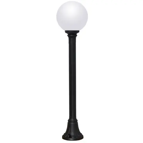 FUMAGALLI MIZAR/250 LED 6W 4K E27 outdoor post light opal/black