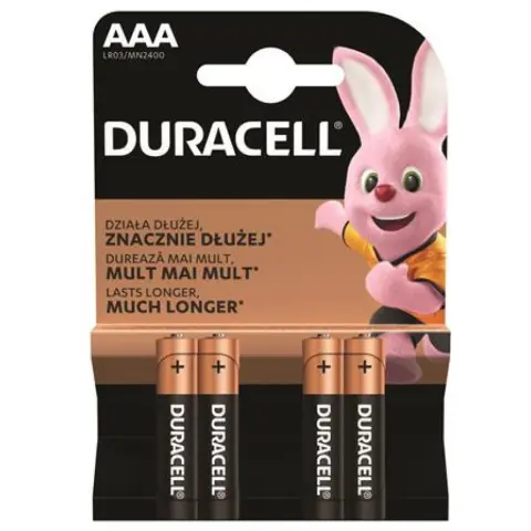 DURACELL Mikro ceruza elem (AAA) 4db