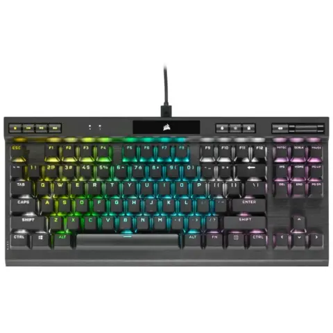 CORSAIR K70 RGB TKL Champion Series MX Speed US Angol fekete