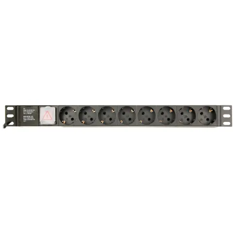 GEMBIRD EG-PDU-014 Hálózati elosztó 8 aljzat 1U 16A 3m fekete