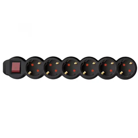 SOMOGYI ELECTRONIC NV 6K-3/WH/1.5 de rețea 6 priză splitter 3m alb cu comutator
