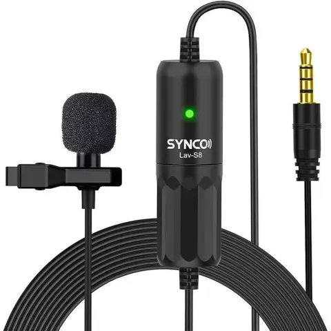 SYNCO Lav-S6E csiptetős gömbkarakterisztikás kondenzátor mikrofon fekete