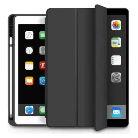 APPLE iPad Air 4 10.9 (2020) védőtok on/off funkcióval Pencil tartóval fekete OEM