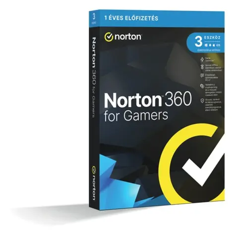 NORTON 360 Gamers 50GB Hungarian 1 User 3 Devices