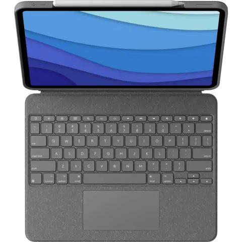 LOGITECH Combo Touch iPad Pro 12.9" (5. generációs) Francia oxfordi szürke