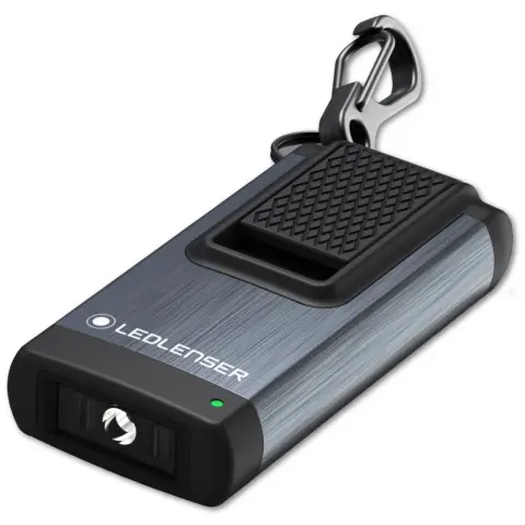 LEDLENSER K4R tölthető kulcstartós lámpa Li-ion 120 lm szürke