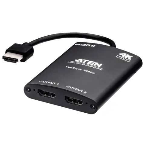 ATEN HDMI 2.0 Elosztó Fekete 30cm VS82H