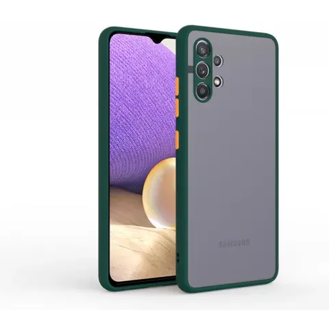 CELLECT Plastika matt case Samsung Galaxy A32 5G green and orange