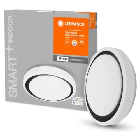 LEDVANCE 4058075486362 Smart+ WiFi menny. okos lámpa Ceiling Moon áll. színhőm. 380mm okos vezérelhető intelligens lámpatest 24W