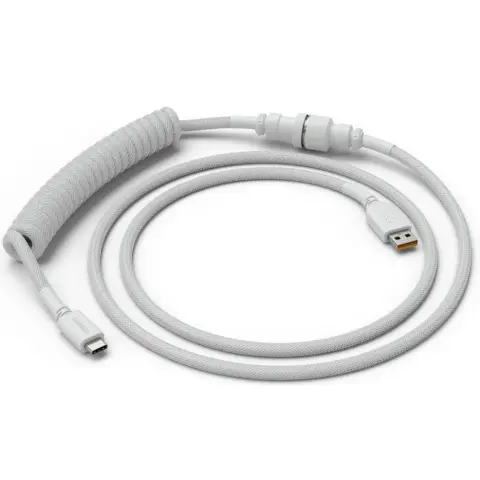 GLORIOUS USB-C Spirálkábel fehér