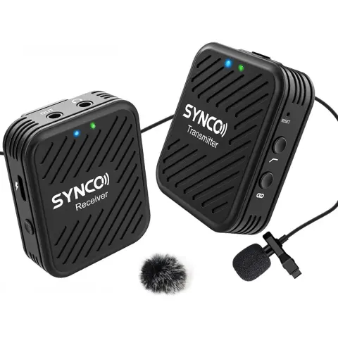 SYNCO WAir-G1(A1) ultrakompakt vezetéknélküli csiptetős mikrofon rendszer (2.4 GHz) fekete
