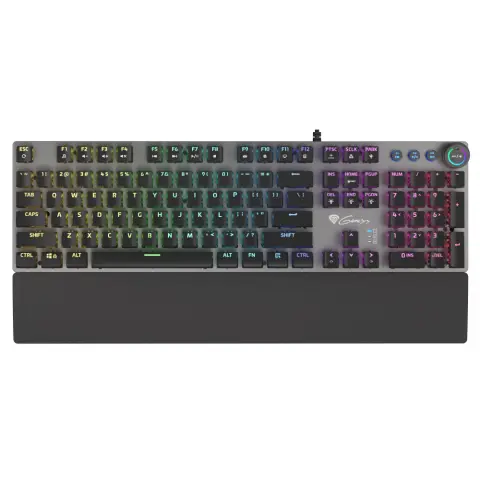 NATEC Genesis Thor 400 RGB US English black-gray
