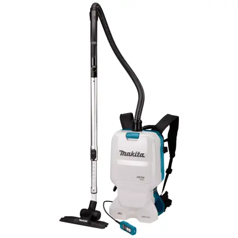 MAKITA DVC660Z cordless backpack vacuum cleaner bare tool white / blue (without battery / without charger)
