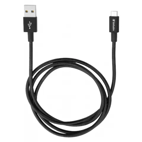 VERBATIM USB Micro USB Átalakító Fekete 1m 48863