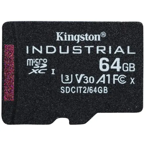 KINGSTON Industrial 64GB MicroSDXC 10 MB/s SDCIT2/64GBSP