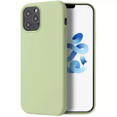 WOOZE Liquid Silica Gel silicone case Apple iPhone 12 Pro Max light green