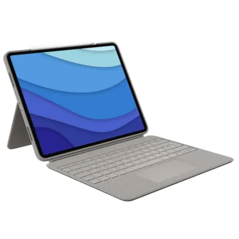 LOGITECH Combo Touch iPad Pro 12.9" (5. generációs) INT Angol homok