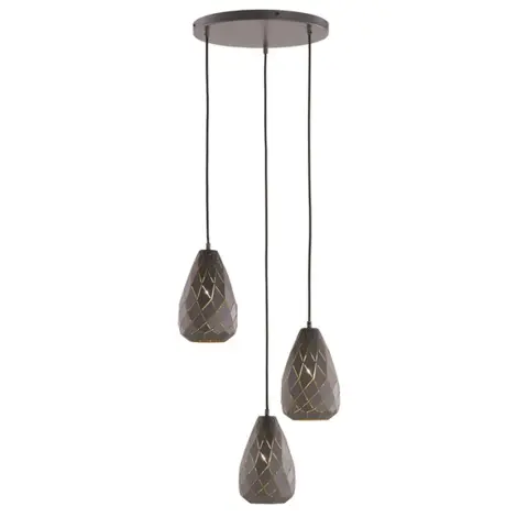 TRIO LIGHTING 301300342 Onyx 42W antracit függesztett lámpatest