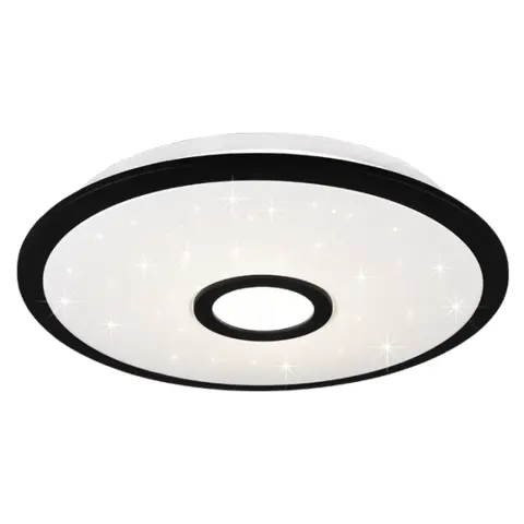 TRIO LIGHTING 679114232 Okinawa LED-Deckenleuchte mit Fernbedienung schwarz