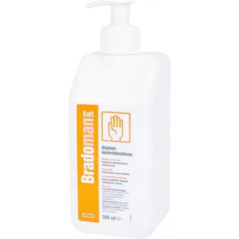 BRADO MAN 10831 Soft Hygienic hand disinfectant with pump 500 ml