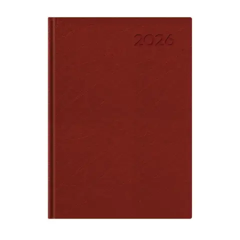 KALENDART Economic 2022 E011 B5 weekly planner burgundy