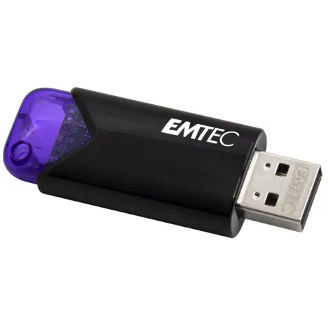 EMTEC B110 Click Easy 3.2 128GB USB 3.1 Fekete-Lila