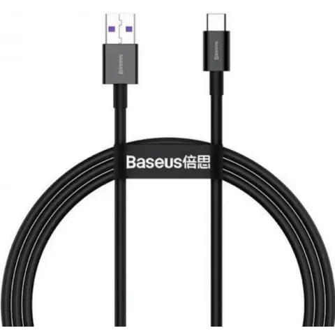 BASEUS USB 2.0 Type C transformator Crno 1m CATYS-01