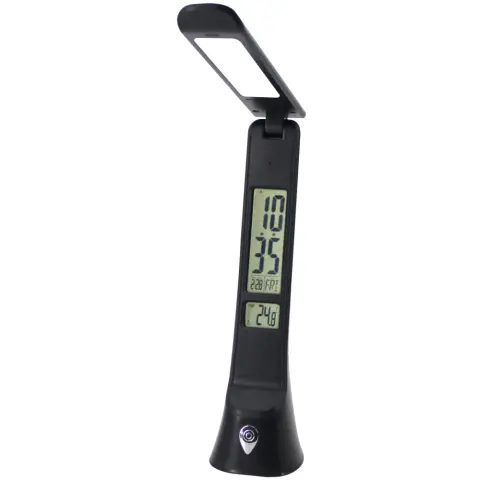 AVIDE ABLDLC-6W-B-HG LED Asztali Lámpa Bőrhatású Hugo 5W Naptár fekete-barna