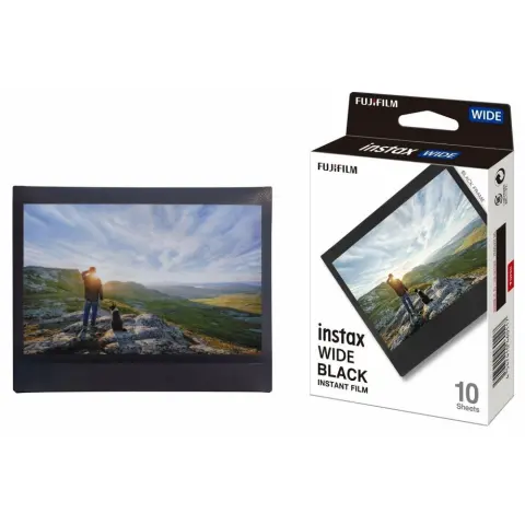 FUJI Instax Wide Black Frame photo paper 10 pcs