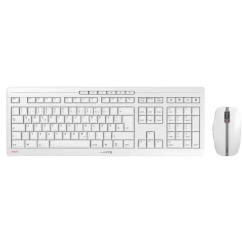 CHERRY Stream Desktop Recharge Wireless UK Angol fehér
