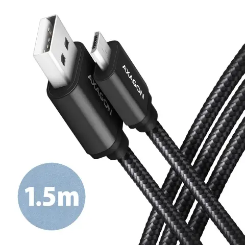 AXAGON USB Micro USB Átalakító Fekete 1.5m BUMM-AM15AB