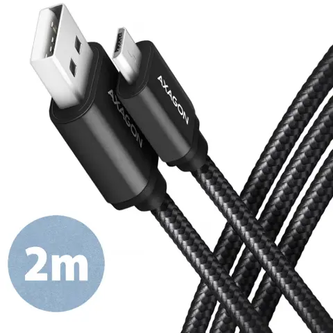 AXAGON USB Micro USB Átalakító Fekete 2m BUMM-AM20AB