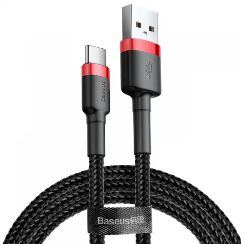 BASEUS USB 2.0 Type C adapter Črn 2m CATKLF-C91