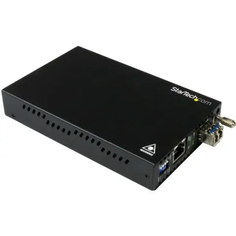 STARTECH Gigabit Ethernet Copper-to-Fiber Media Converter - SM LC - 10 km