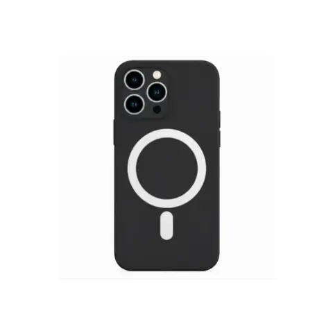 CELLECT Magnetni silikonski ovitek iPhone 13 Pro Max črn
