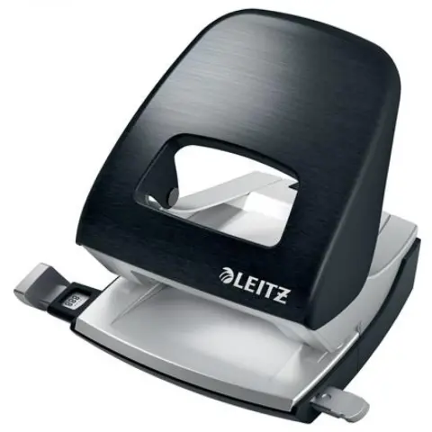 LEITZ Lyukasztó kétlyukú 30 lap fém Nexxt Style szaténfekete