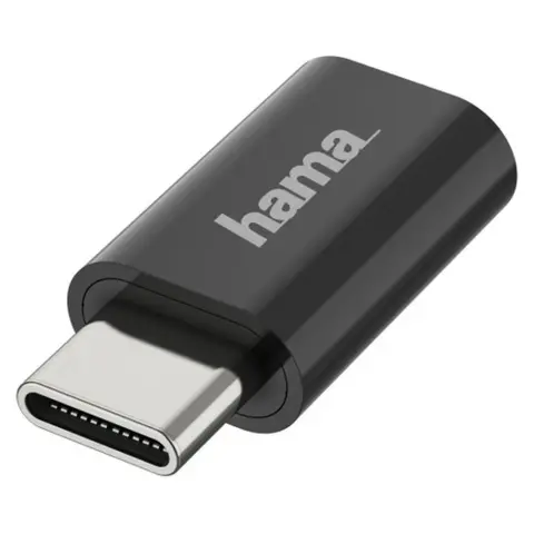 HAMA Micro USB 2.0 Type C adapter black 3cm 200310